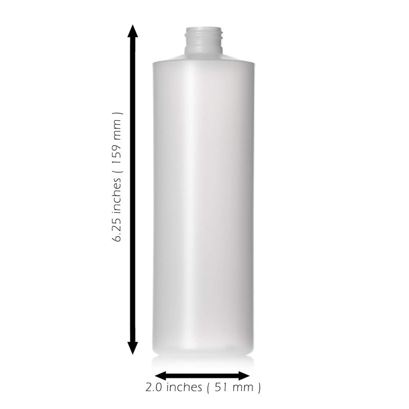 Aromine 8oz Natural Color HDPE Squeeze Bottles with Disc Cap and Squirt Cap (3 Pack) (8oz) - Image 3